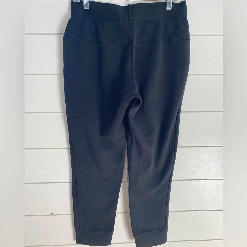 Adidas Women's Black Joggers Medium Cuffed Ankle Sleek Streetwear Athleisure - Picture 6 of 11